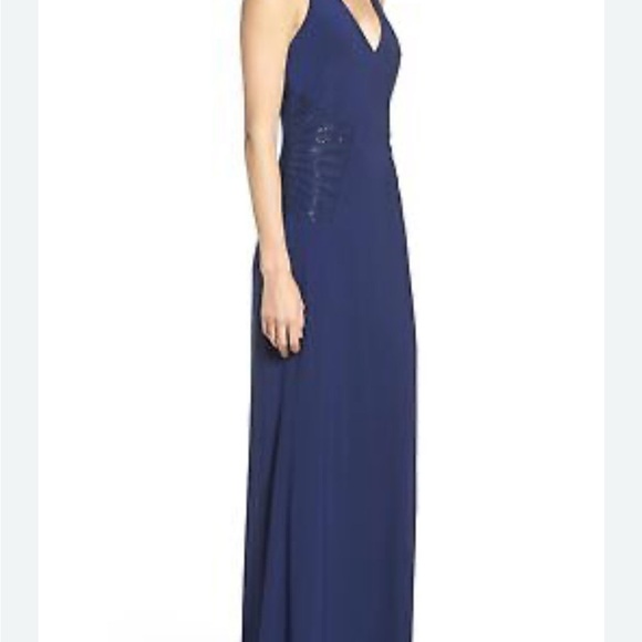 laundry BY SHELLI SEGAL Women's Embellished Waist Gown, Midnight, 2 - Picture 5 of 9